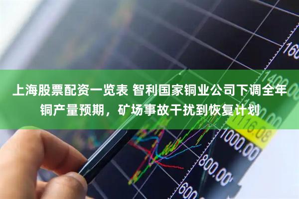 上海股票配资一览表 智利国家铜业公司下调全年铜产量预期，矿场事故干扰到恢复计划